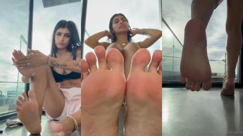 Mia Khalifa Feet Tease Porn Video Leaks Borntobefuck